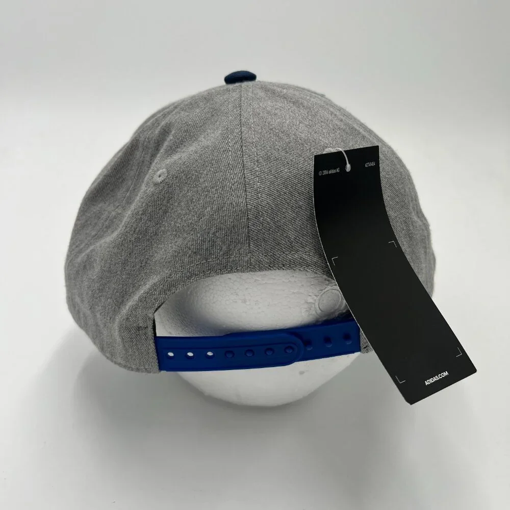 Vintage Adidas Mens Gray NHL‎ Toronto Maple Leafs Flat Brim Snapback Hat Cap NWT